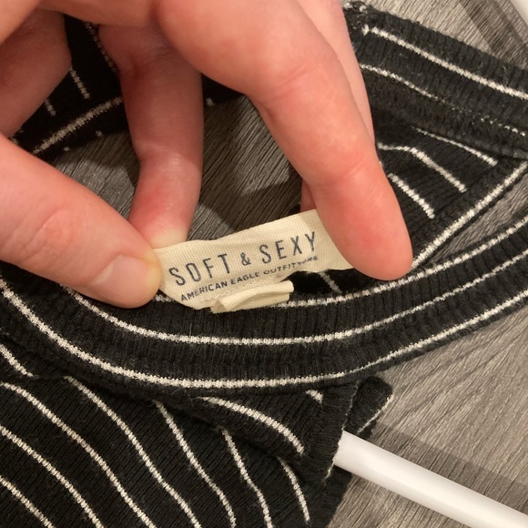 American Eagle High Neck Stripe Dress - Picture 3 of 3